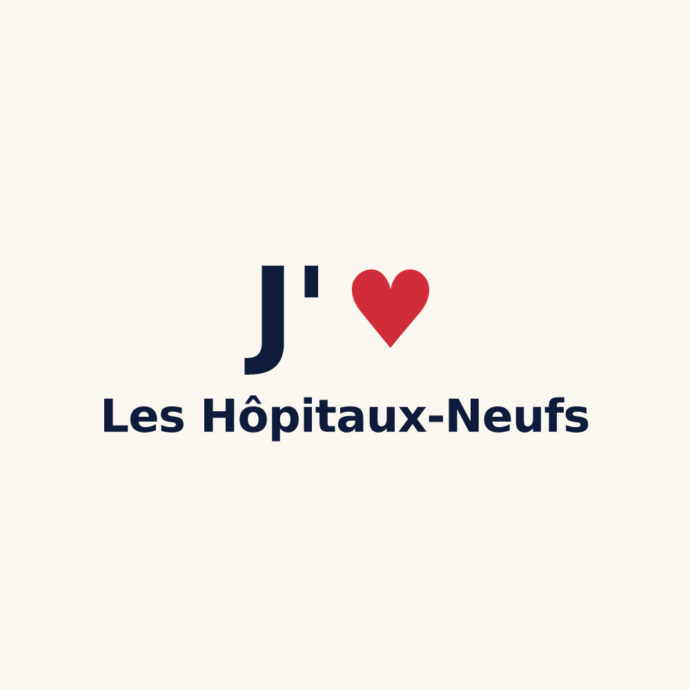 Tasse personnalisée Les Hôpitaux-Neufs — design J'aime Les Hôpitaux-Neufs