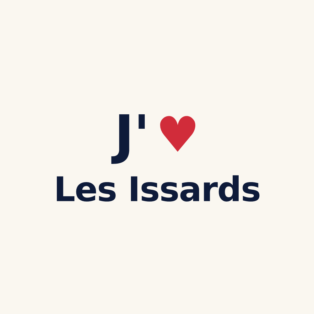 Tasse personnalisée Les Issards — design J'aime Les Issards