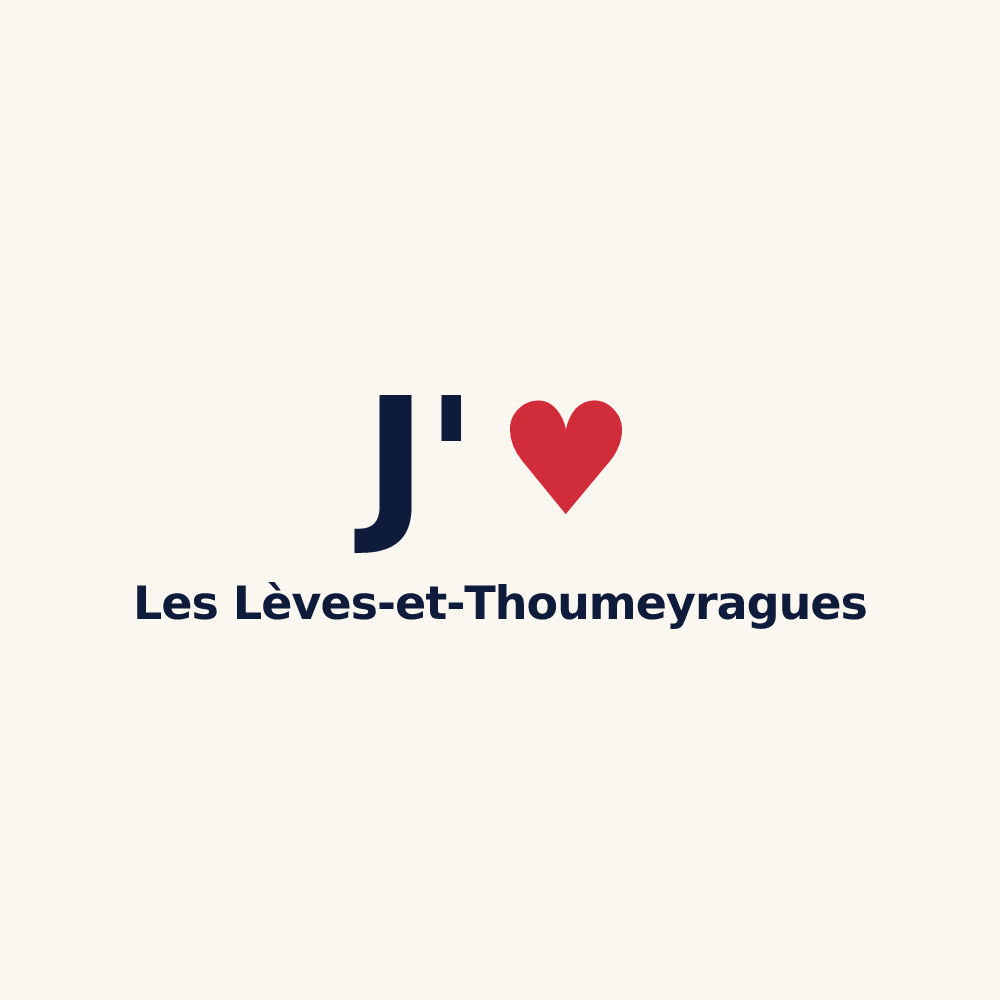 Tasse personnalisée Les Lèves-et-Thoumeyragues — design J'aime Les Lèves-et-Thoumeyragues