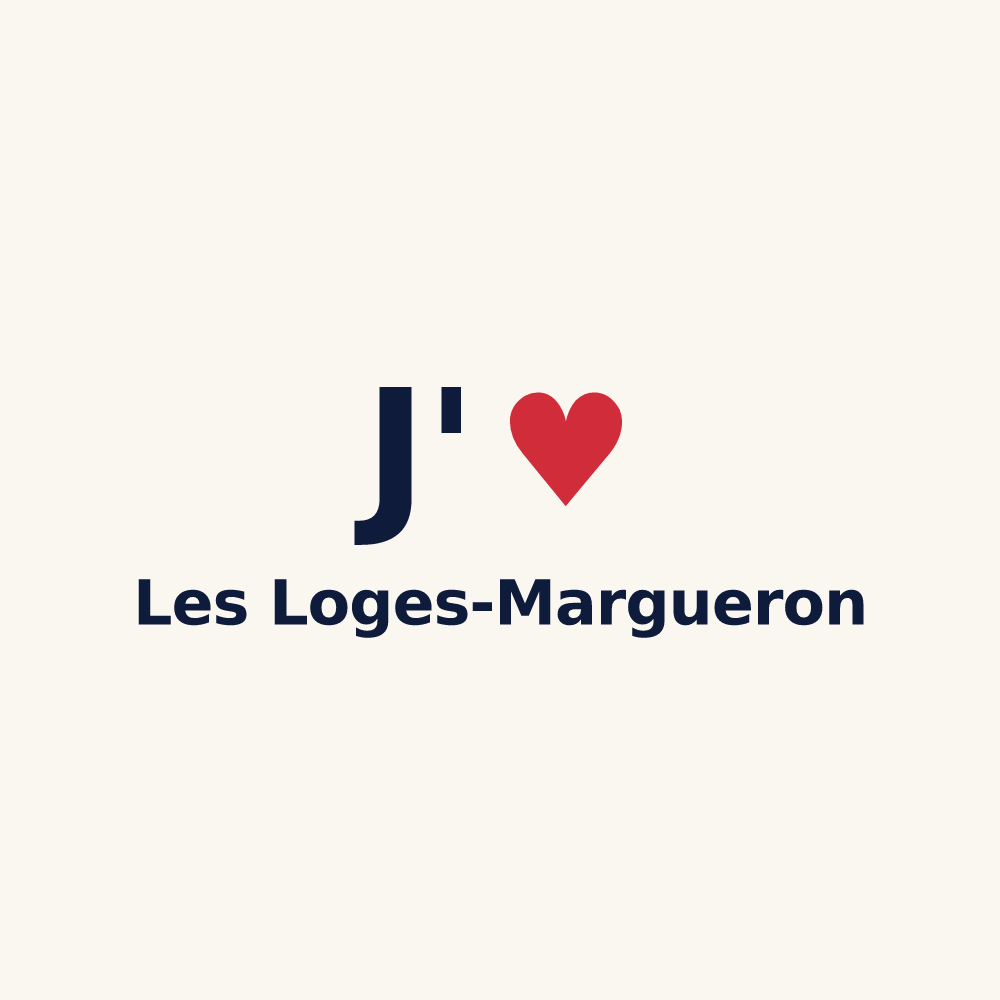 Tasse personnalisée Les Loges-Margueron — design J'aime Les Loges-Margueron