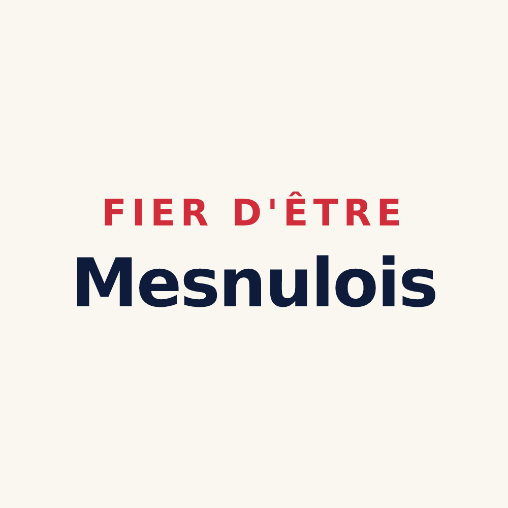 Tasse « Fier d'être Mesnulois » — design pour Les Mesnuls