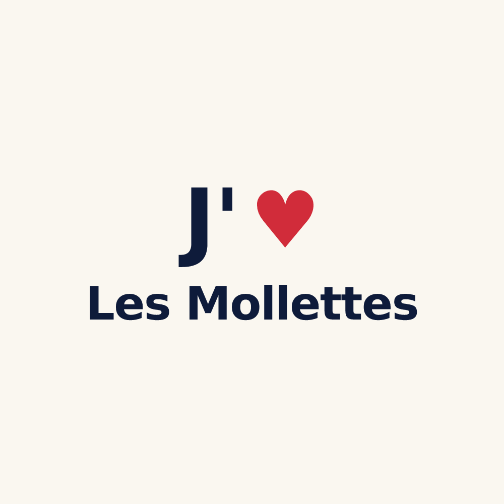 Tasse personnalisée Les Mollettes — design J'aime Les Mollettes