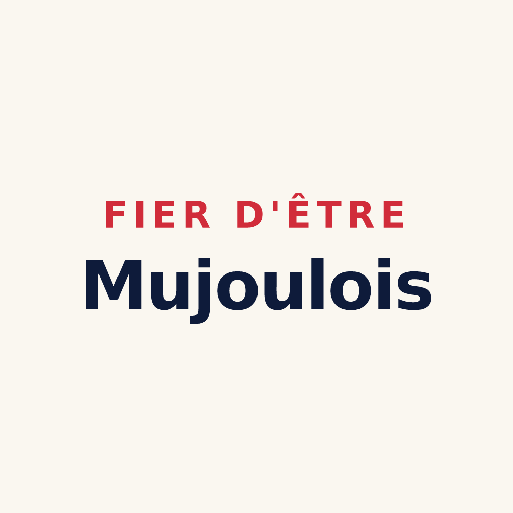 Tasse « Fier d'être Mujoulois » — design pour Les Mujouls