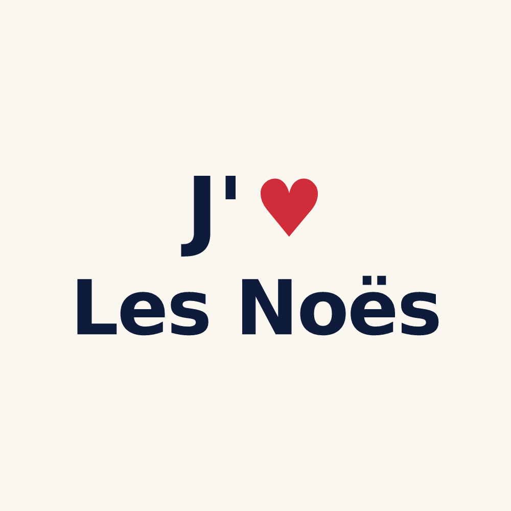 Tasse personnalisée Les Noës — design J'aime Les Noës