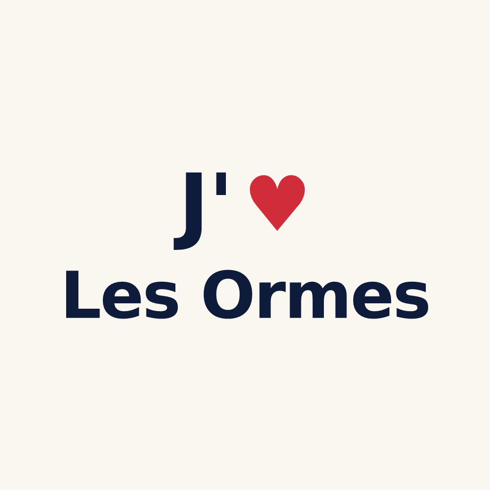 Tasse personnalisée Les Ormes — design J'aime Les Ormes