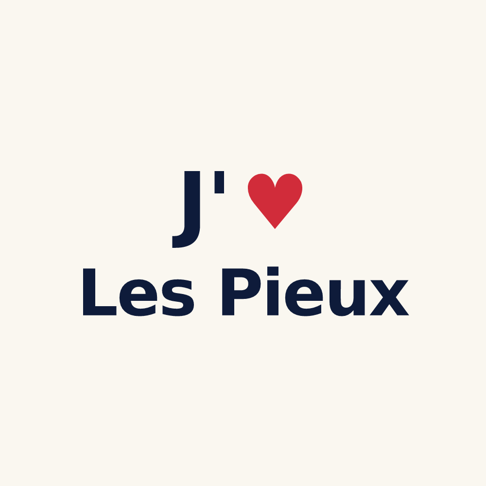 Tasse personnalisée Les Pieux — design J'aime Les Pieux
