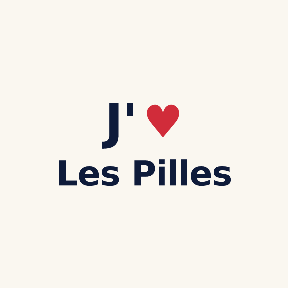 Tasse personnalisée Les Pilles — design J'aime Les Pilles