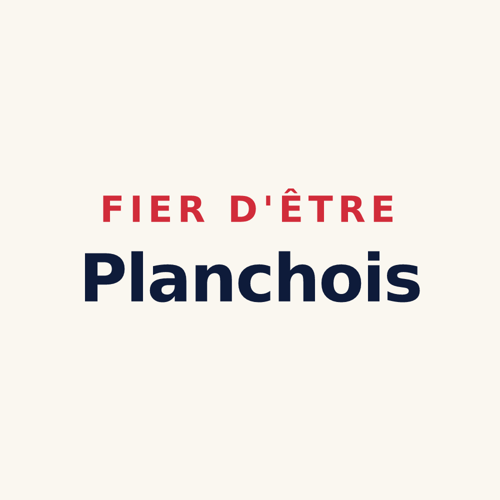 Tasse « Fier d'être Planchois » — design pour Les Planches-en-Montagne