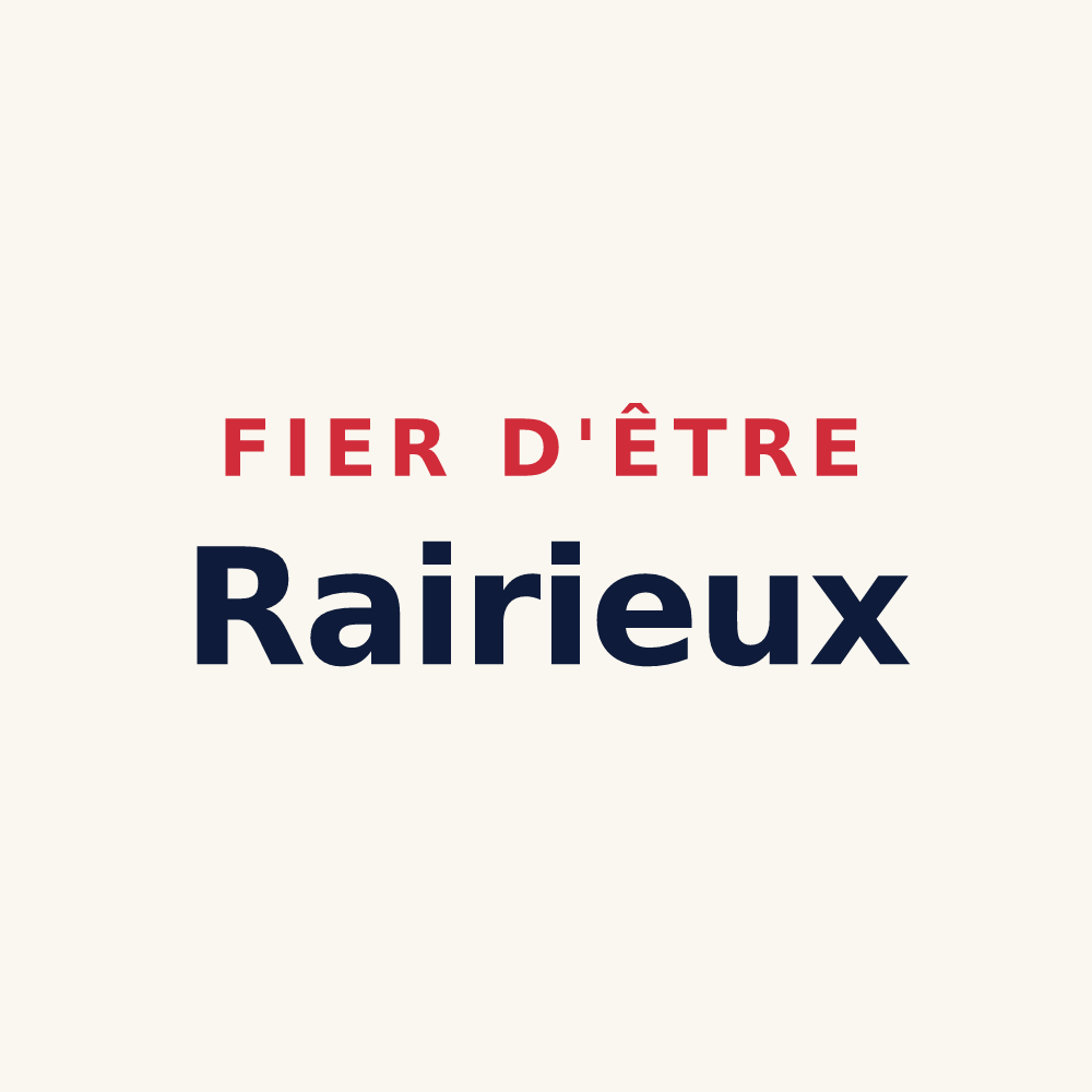 Tasse « Fier d'être Rairieux » — design pour Les Rairies