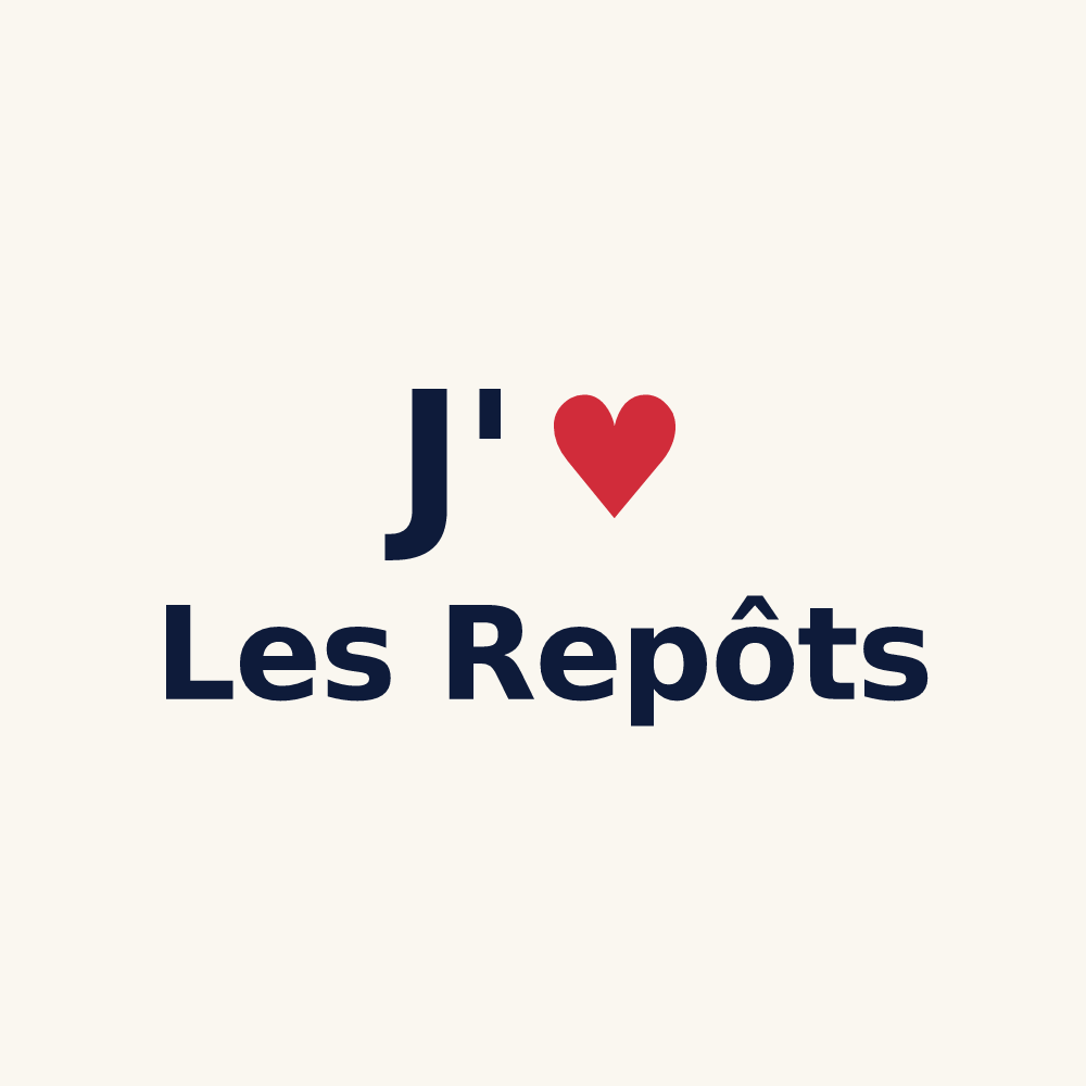 Tasse personnalisée Les Repôts — design J'aime Les Repôts