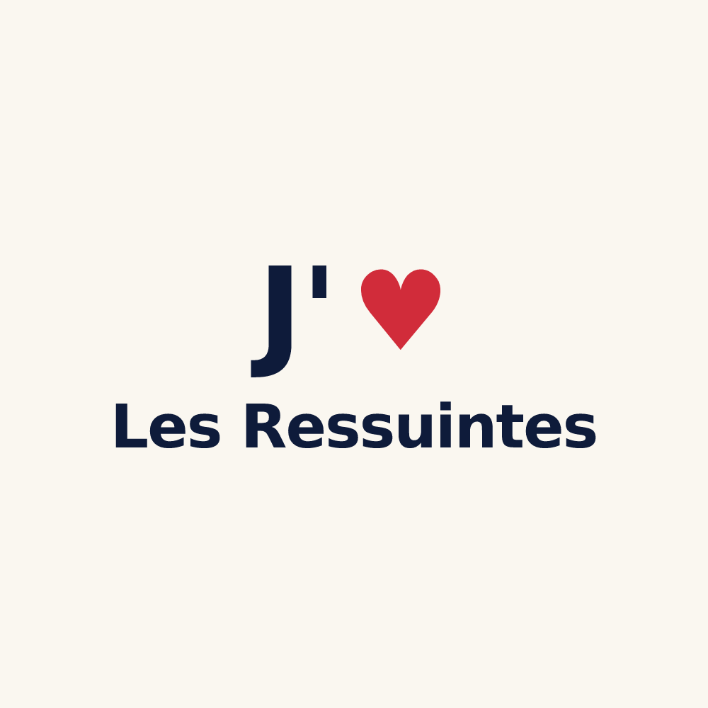 Tasse personnalisée Les Ressuintes — design J'aime Les Ressuintes