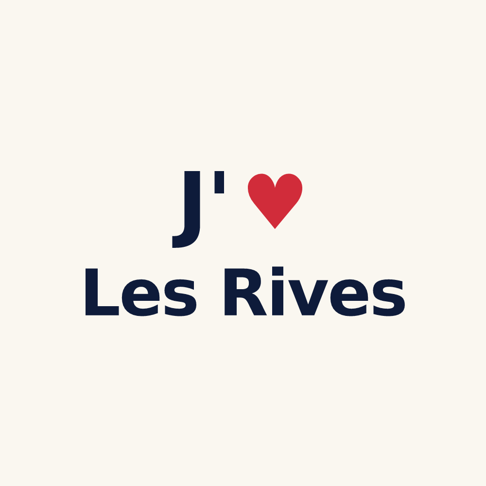 Tasse personnalisée Les Rives — design J'aime Les Rives