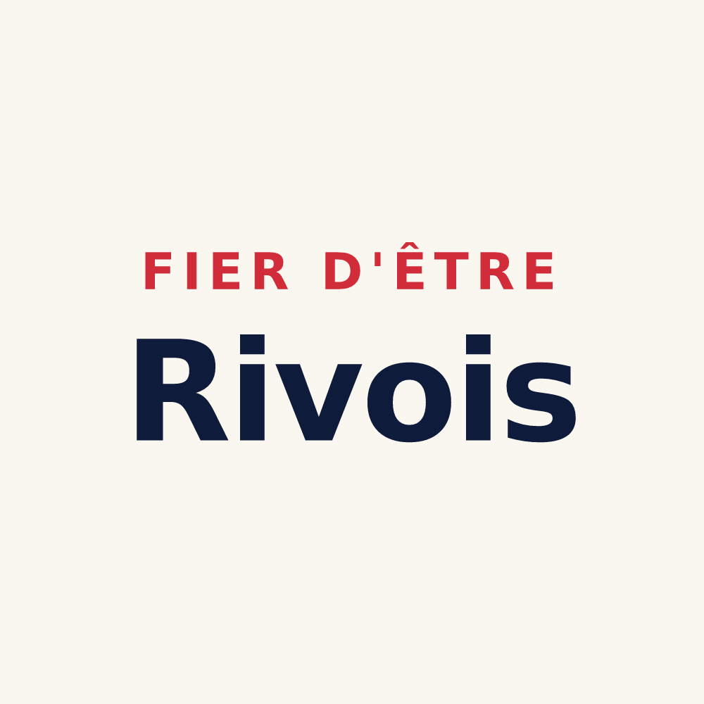 Tasse « Fier d'être Rivois » — design pour Les Rives