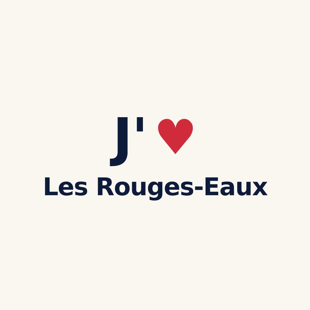 Tasse personnalisée Les Rouges-Eaux — design J'aime Les Rouges-Eaux