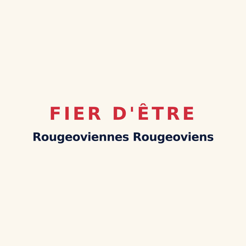 Tasse « Fier d'être Rougeoviennes Rougeoviens » — design pour Les Rouges-Eaux