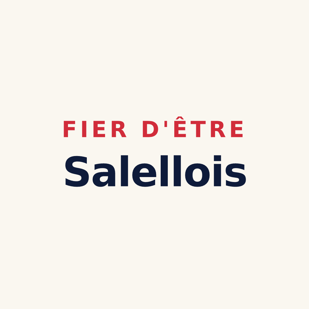 Tasse « Fier d'être Salellois » — design pour Les Salelles