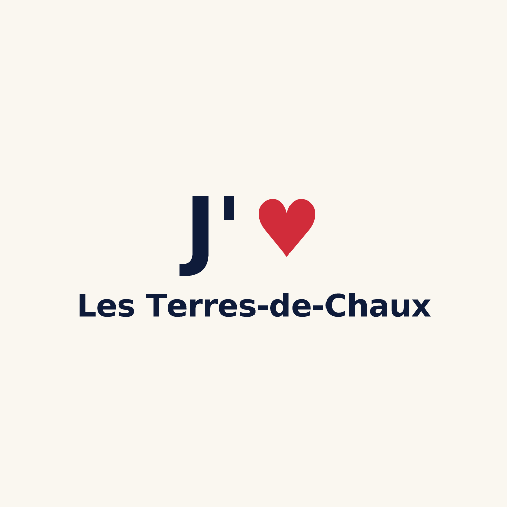 Tasse personnalisée Les Terres-de-Chaux — design J'aime Les Terres-de-Chaux