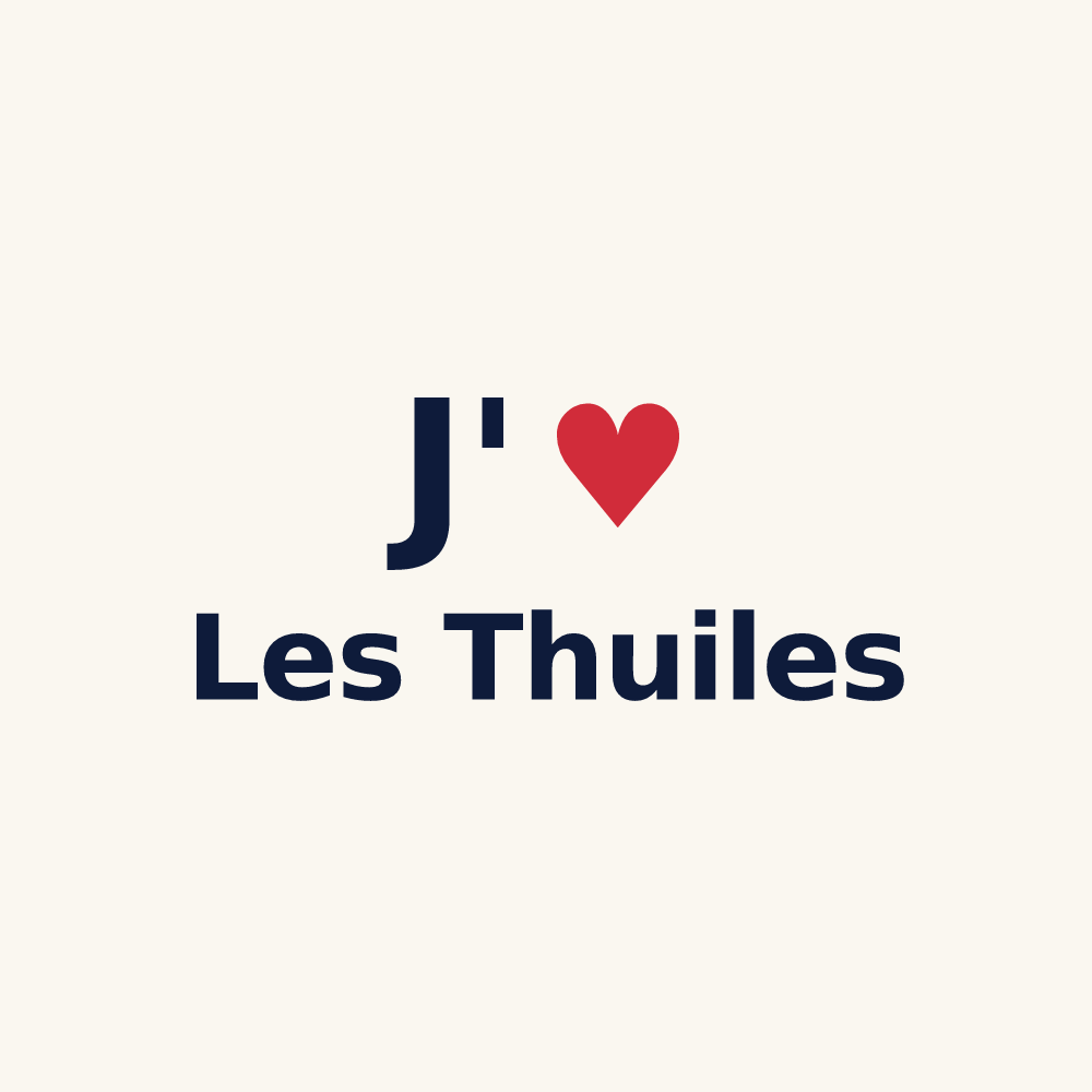 Tasse personnalisée Les Thuiles — design J'aime Les Thuiles
