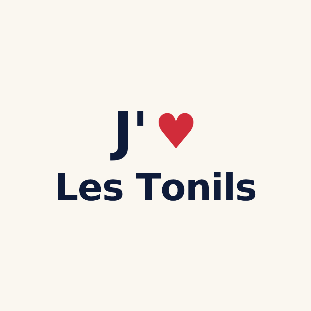 Tasse personnalisée Les Tonils — design J'aime Les Tonils