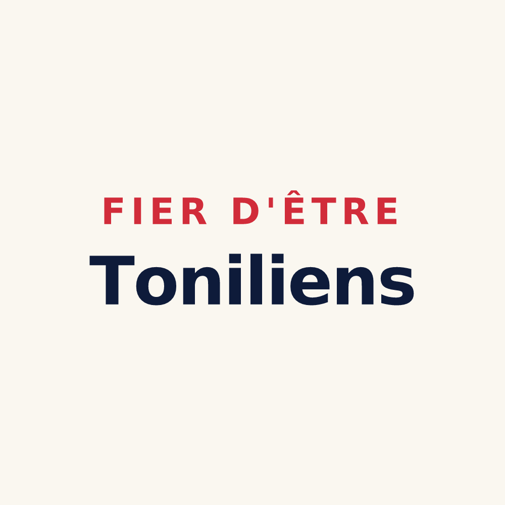 Tasse « Fier d'être Toniliens » — design pour Les Tonils