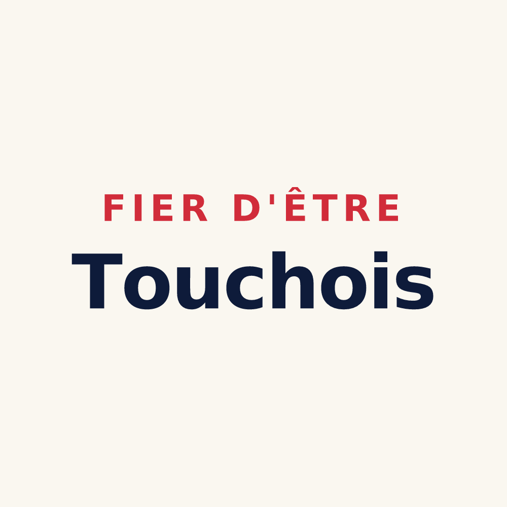 Tasse « Fier d'être Touchois » — design pour Les Touches