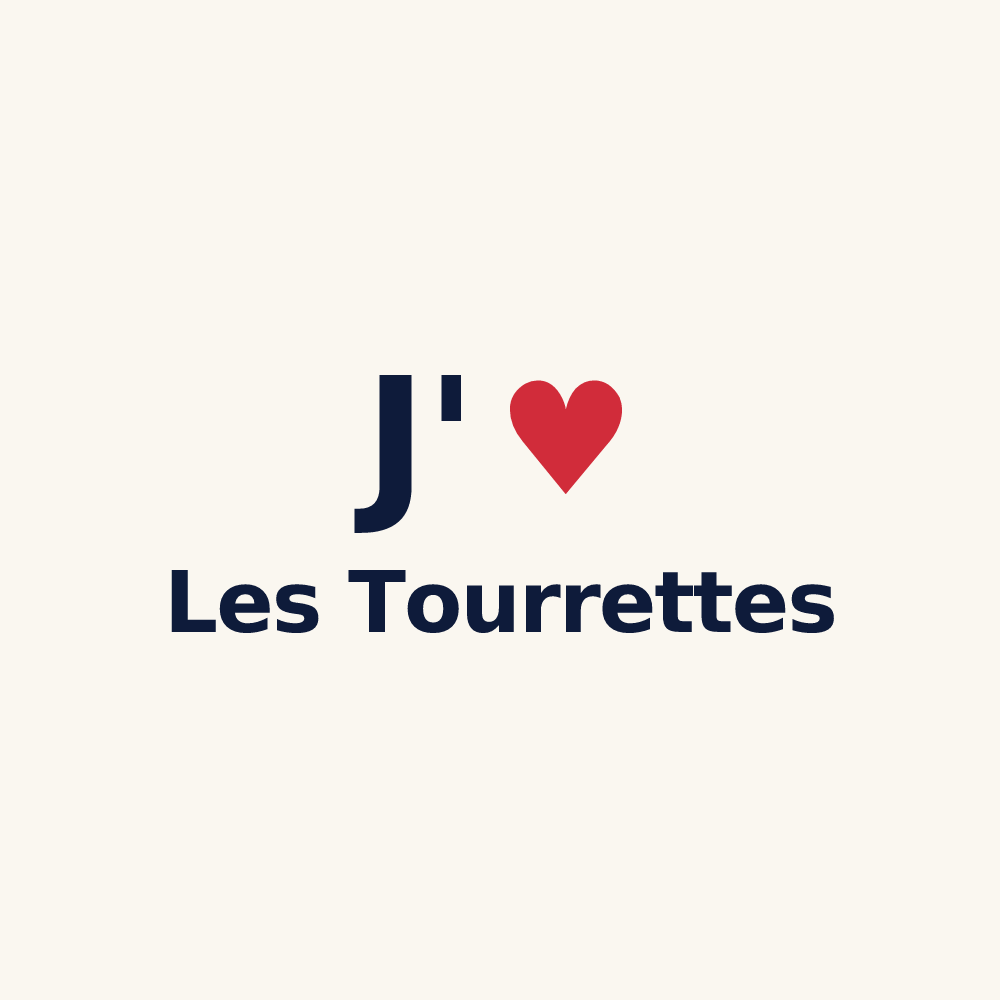 Tasse personnalisée Les Tourrettes — design J'aime Les Tourrettes