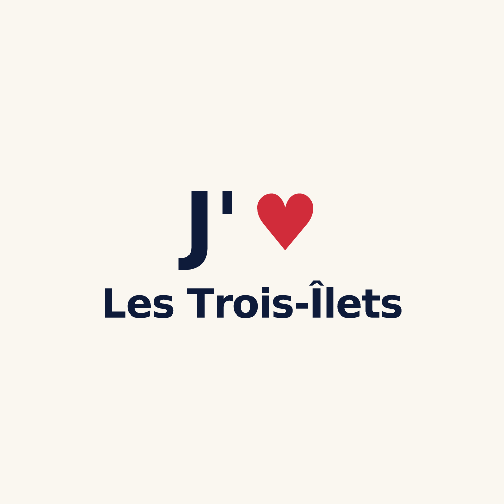 Tasse personnalisée Les Trois-Îlets — design J'aime Les Trois-Îlets