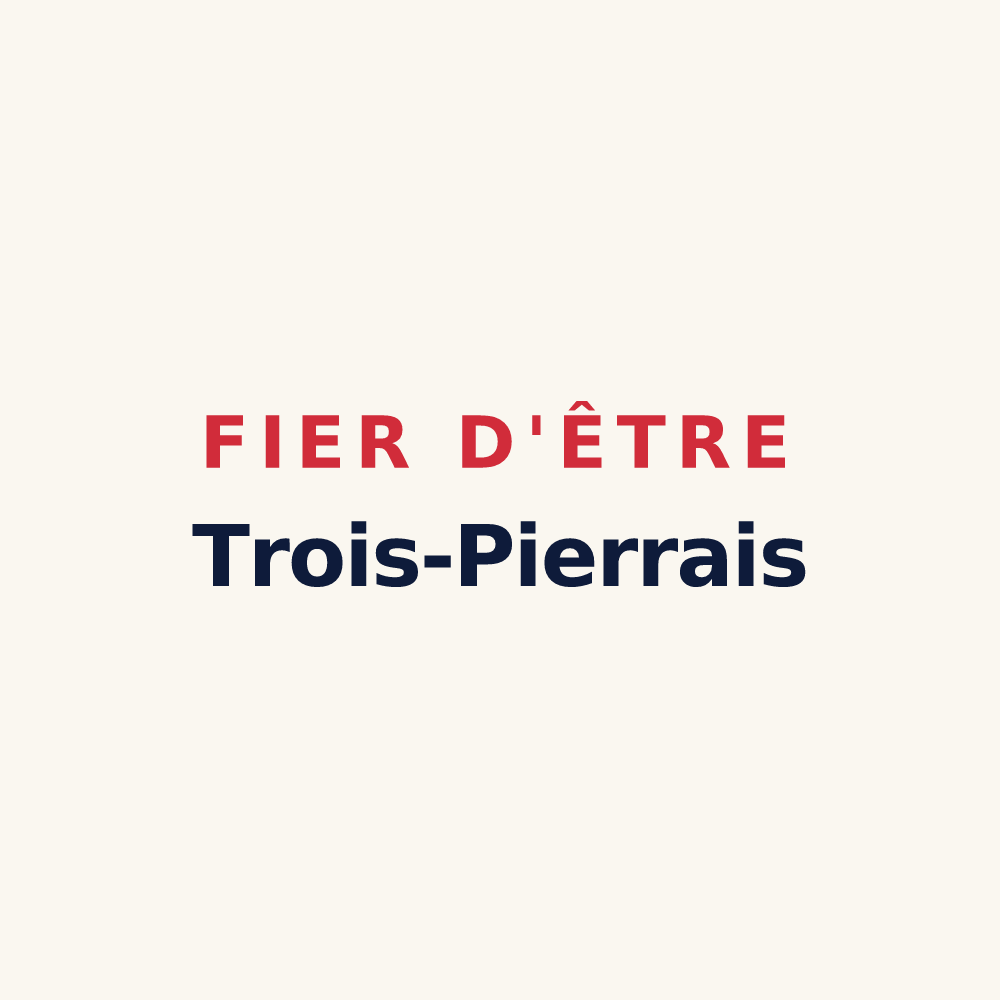 Tasse « Fier d'être Trois-Pierrais » — design pour Les Trois-Pierres