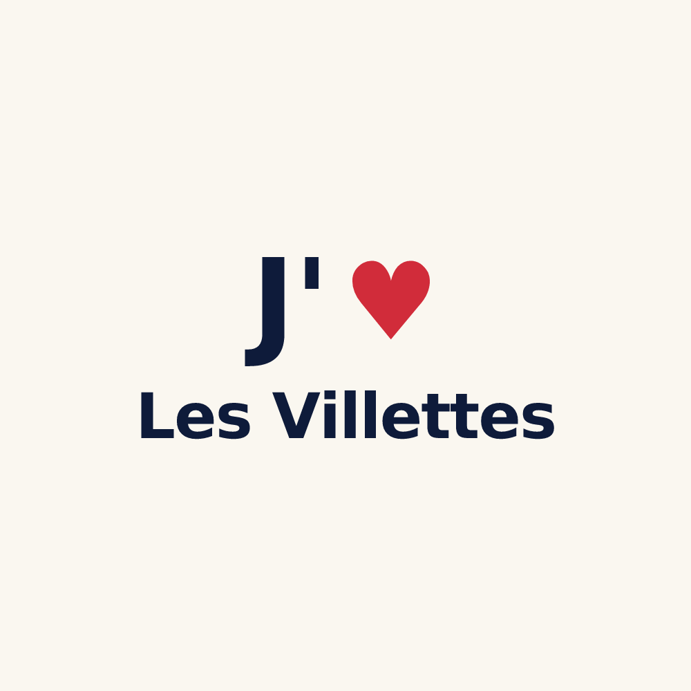 Tasse personnalisée Les Villettes — design J'aime Les Villettes