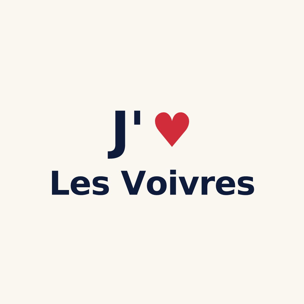 Tasse personnalisée Les Voivres — design « J'aime Les Voivres » imprimé sur la tasse