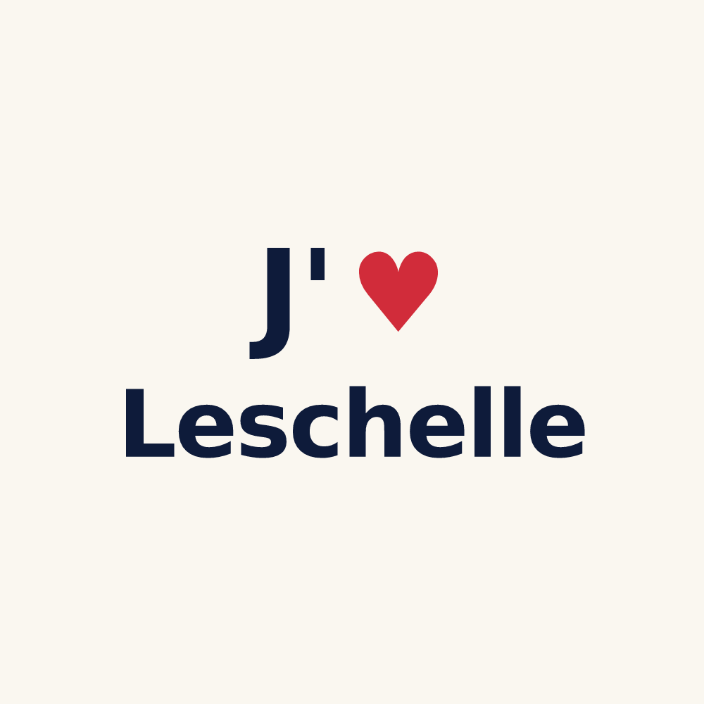 Tasse personnalisée Leschelle — design J'aime Leschelle