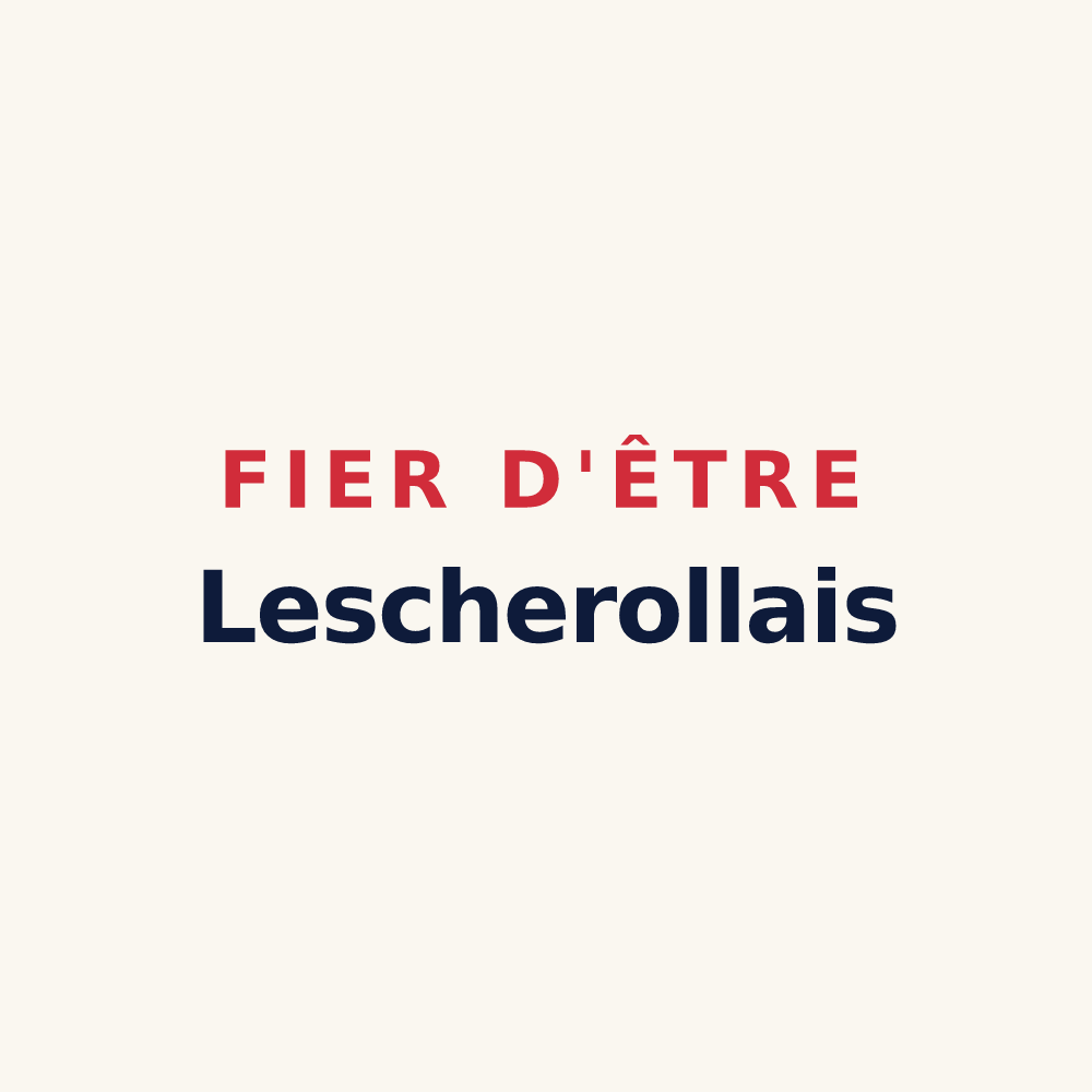 Tasse « Fier d'être Lescherollais » — design pour Lescherolles