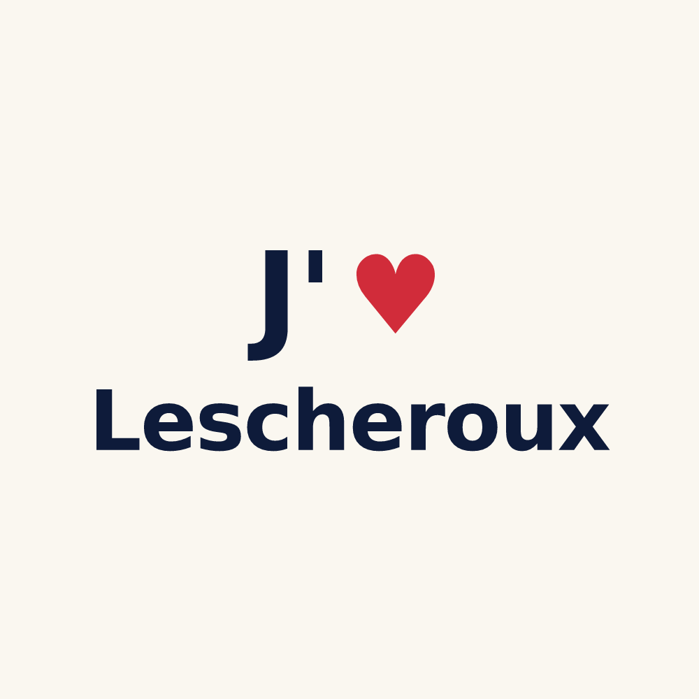 Tasse personnalisée Lescheroux — design J'aime Lescheroux