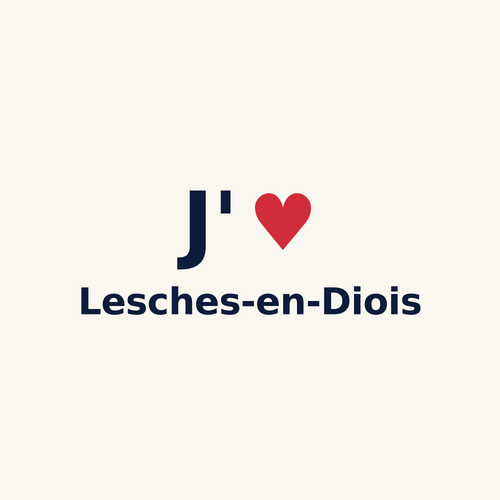 Tasse personnalisée Lesches-en-Diois — design J'aime Lesches-en-Diois