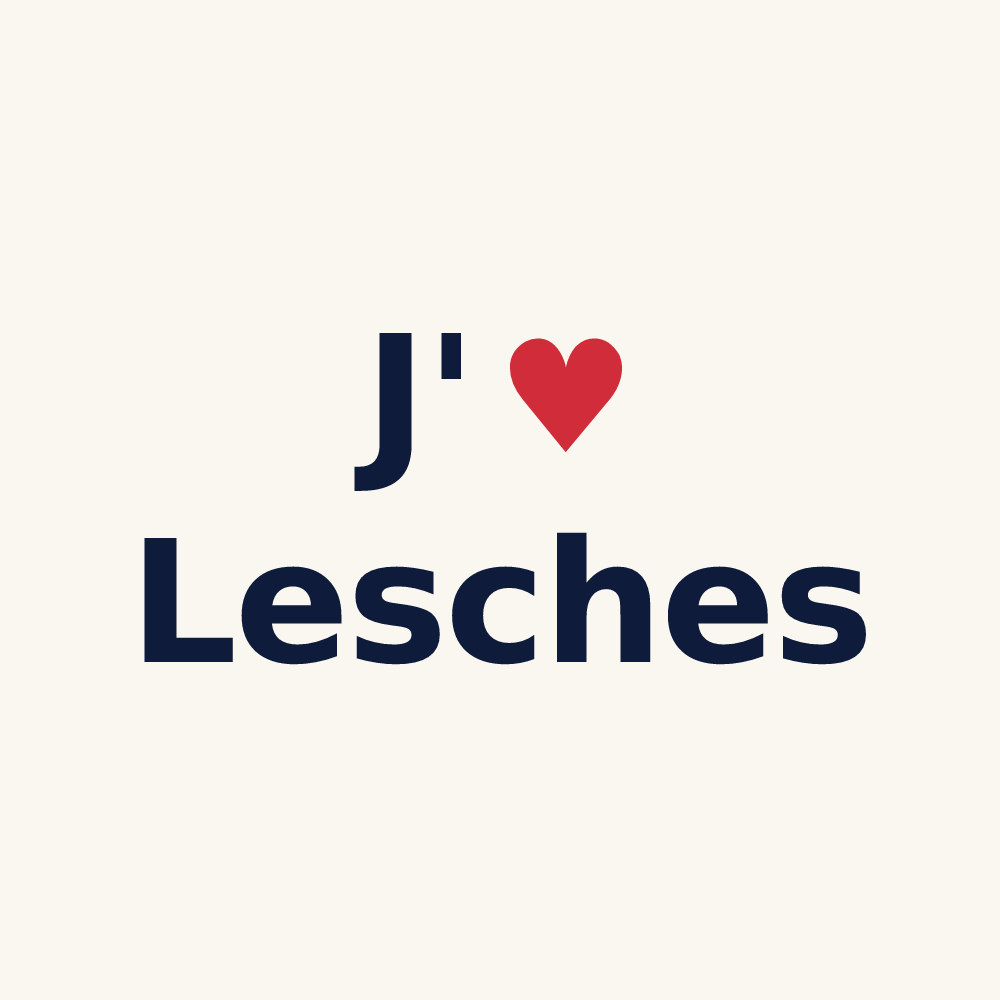 Tasse personnalisée Lesches — design J'aime Lesches