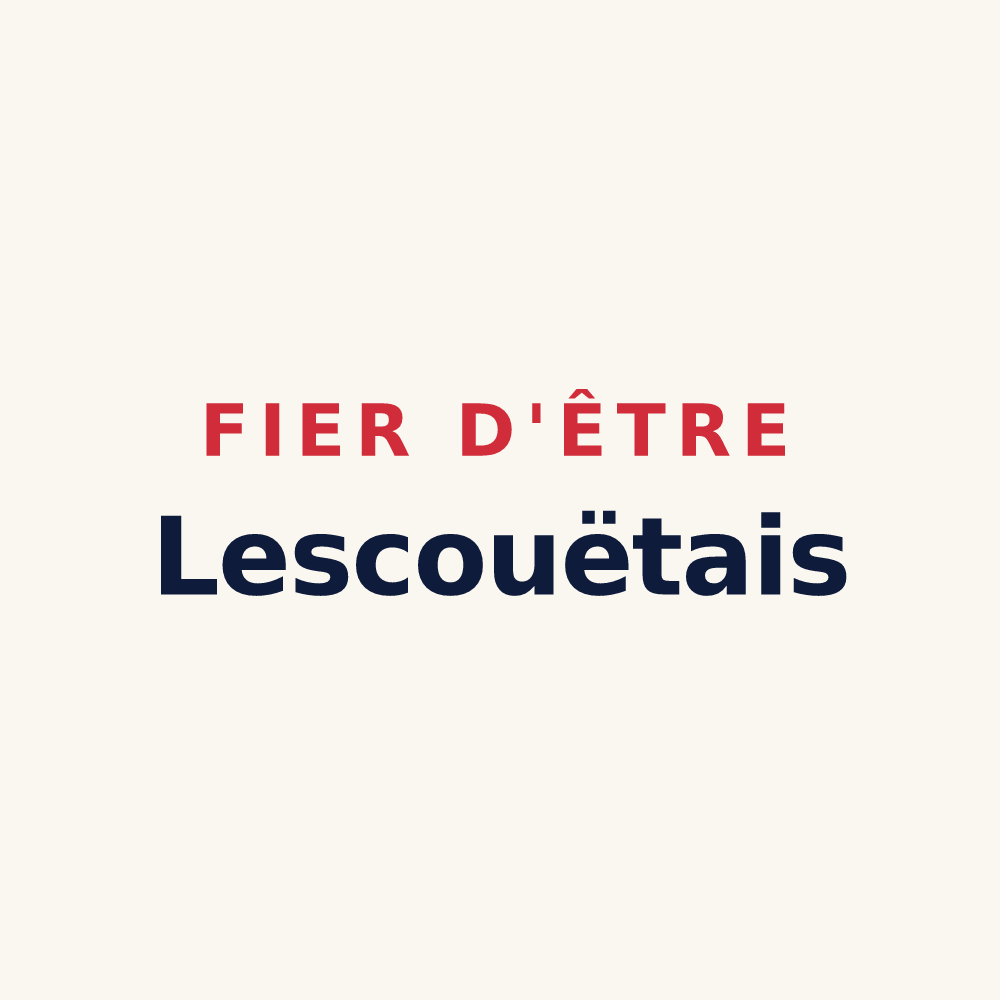 Tasse « Fier d'être Lescouëtais » — design pour Lescouët-Gouarec