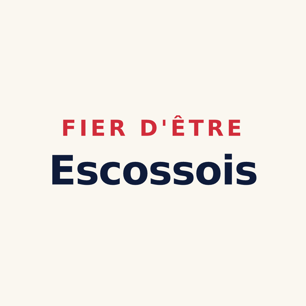 Tasse « Fier d'être Escossois » — design pour Lescousse