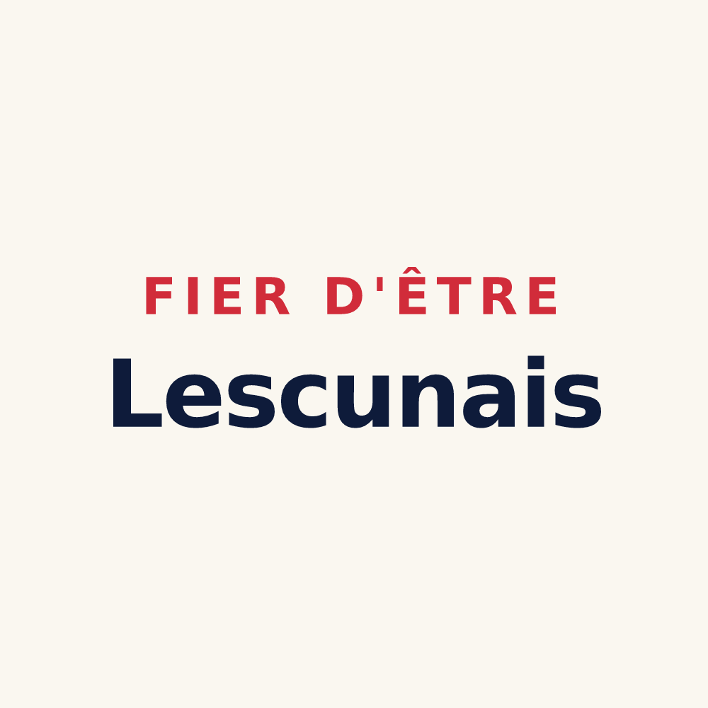 Tasse « Fier d'être Lescunais » — design pour Lescuns