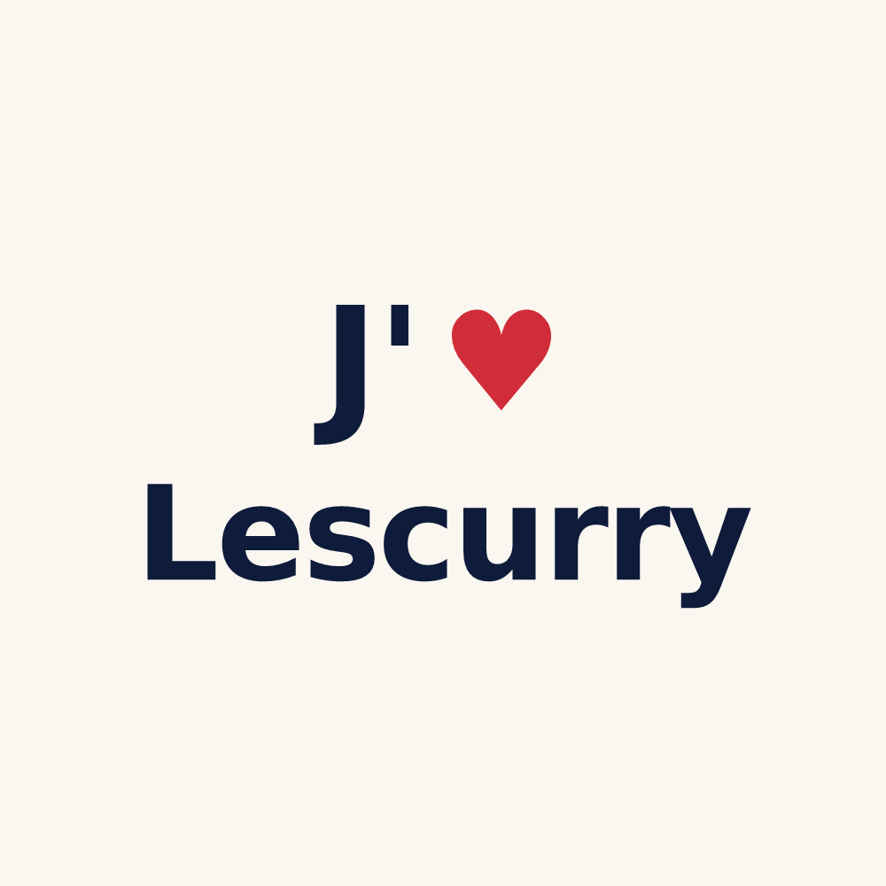 Tasse personnalisée Lescurry — design J'aime Lescurry