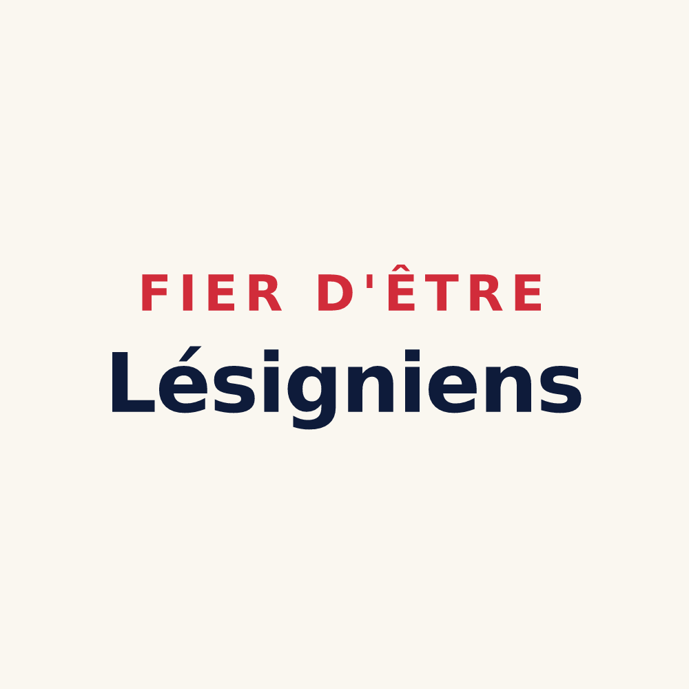 Tasse « Fier d'être Lésigniens » — design pour Lésigny