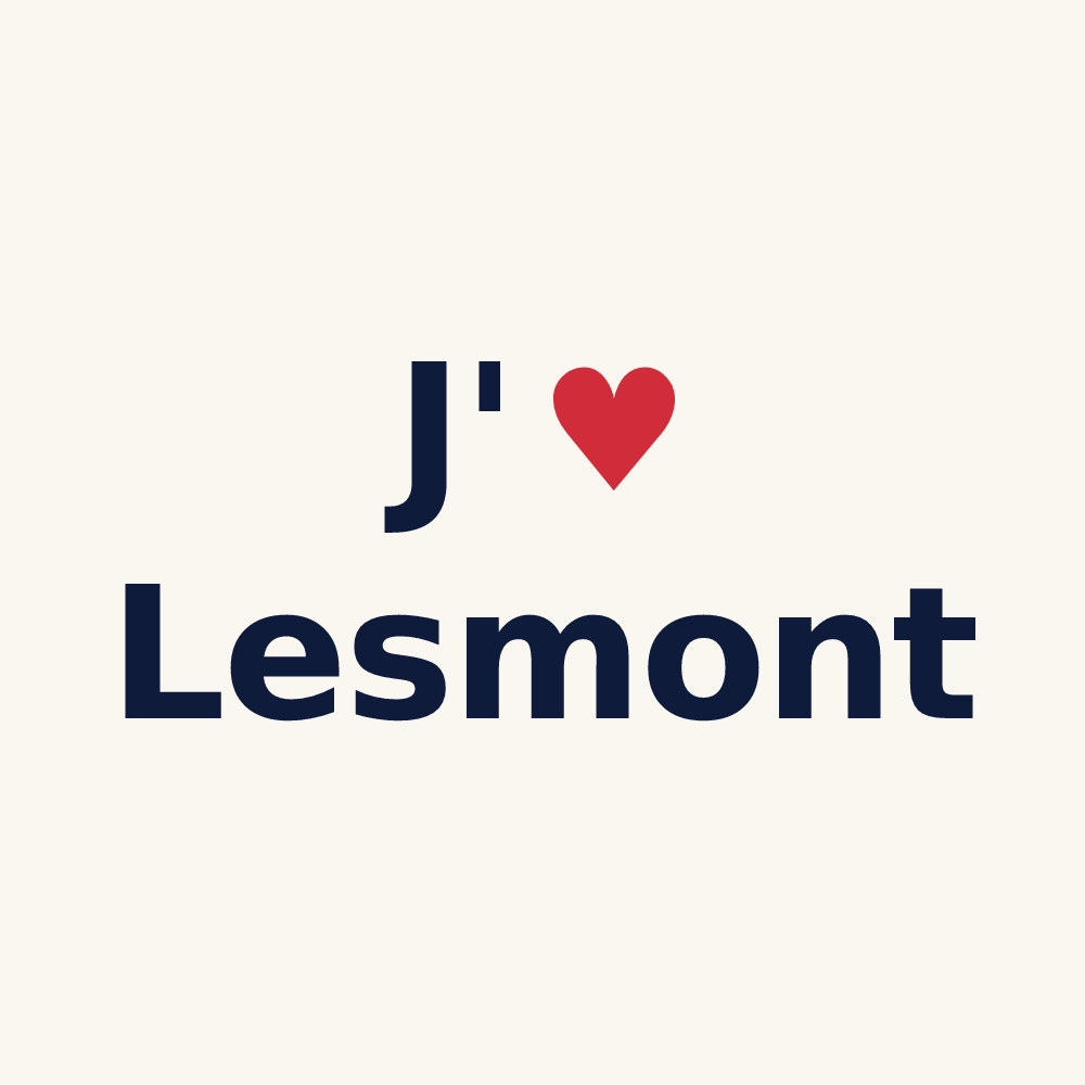 Tasse personnalisée Lesmont — design J'aime Lesmont