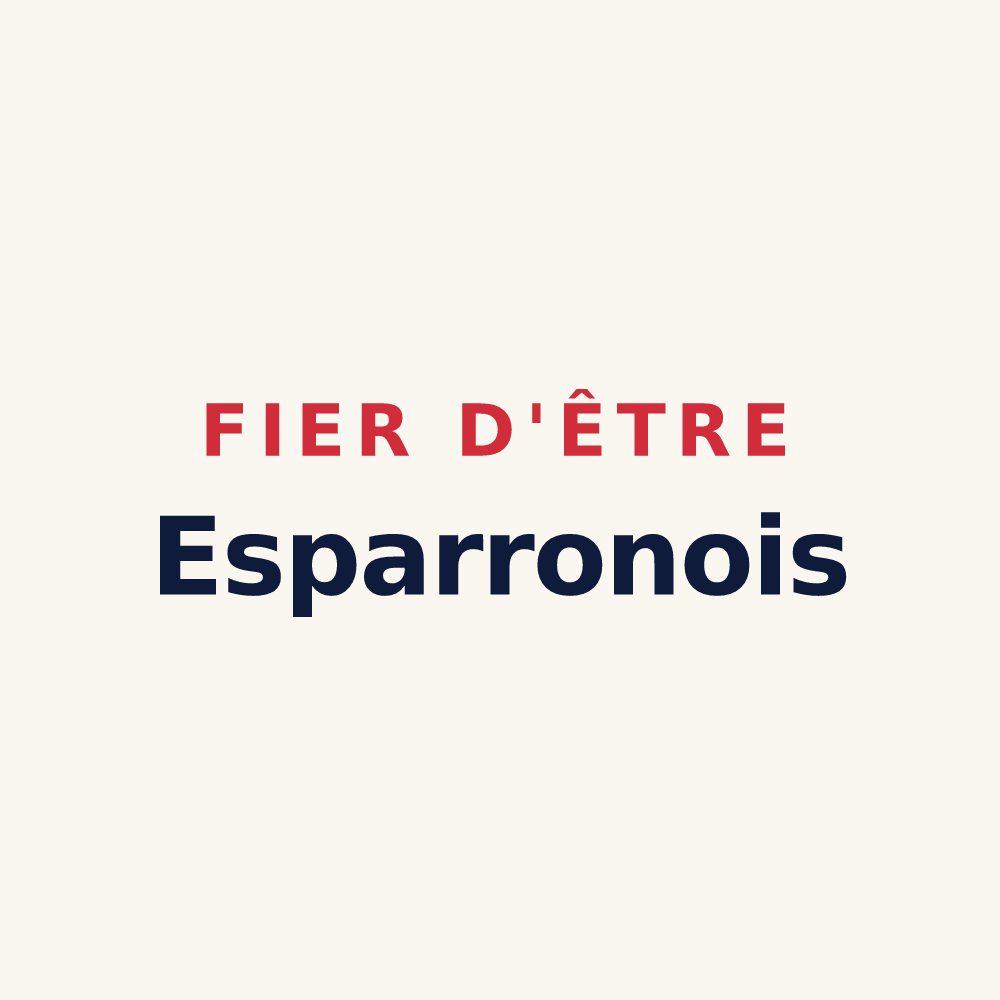 Tasse « Fier d'être Esparronois » — design pour Lesparrou