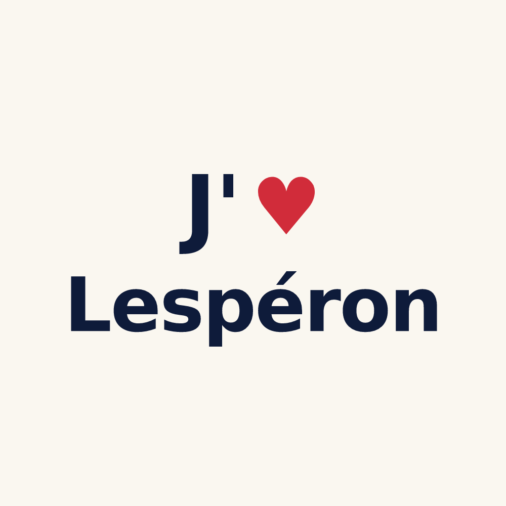 Tasse personnalisée Lespéron — design J'aime Lespéron