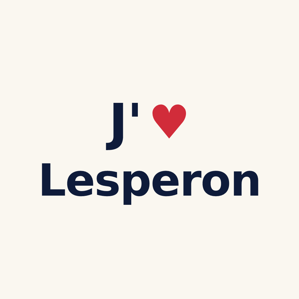 Tasse personnalisée Lesperon — design J'aime Lesperon