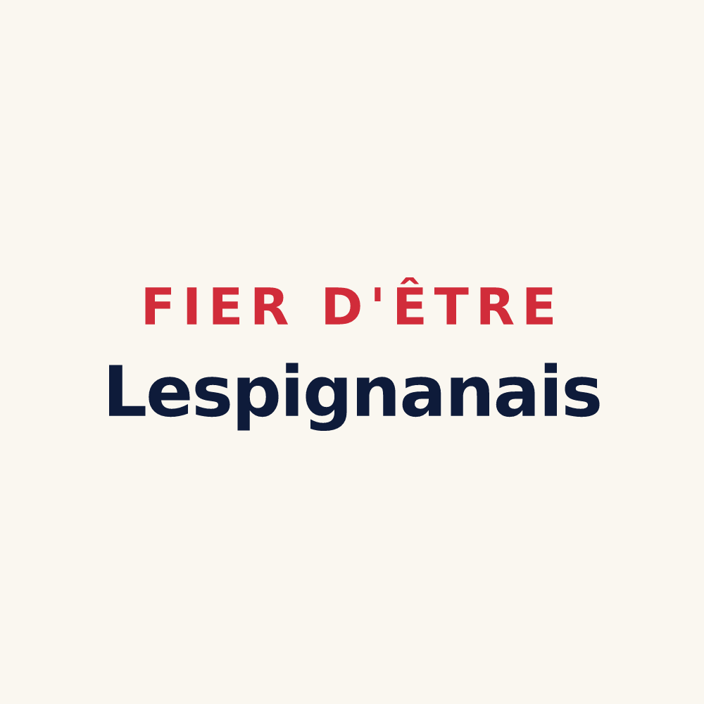 Tasse « Fier d'être Lespignanais » — design pour Lespignan