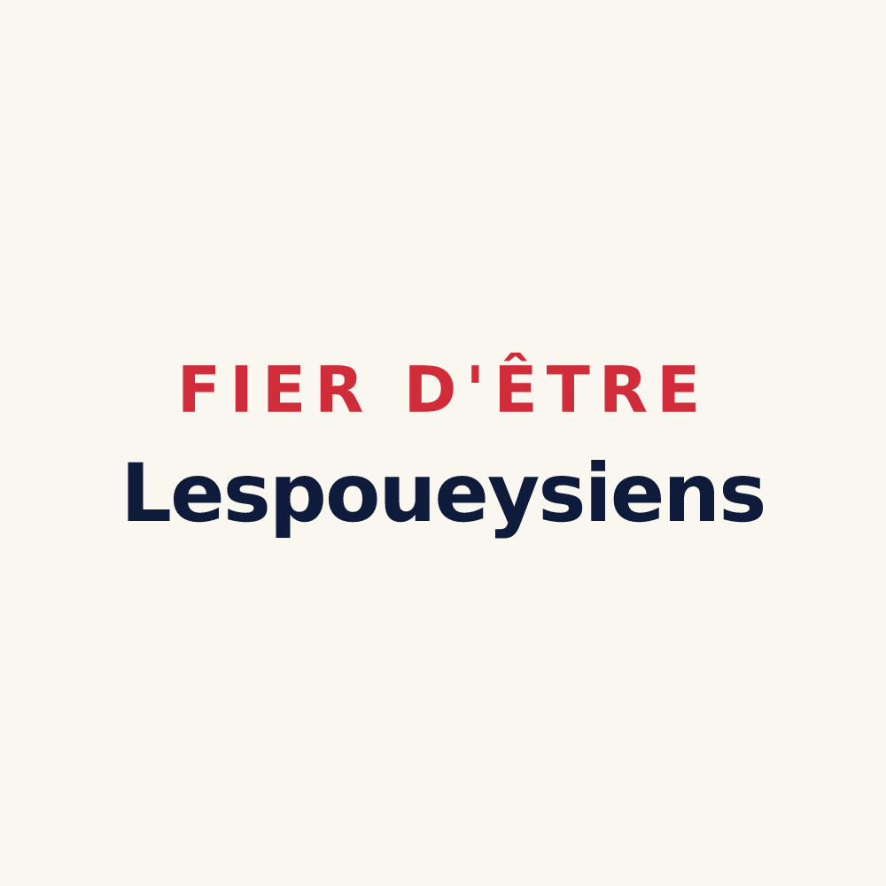Tasse « Fier d'être Lespoueysiens » — design pour Lespouey