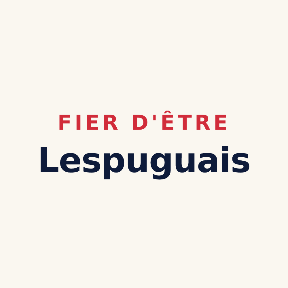 Tasse « Fier d'être Lespuguais » — design pour Lespugue