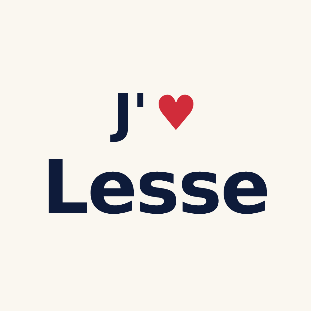 Tasse personnalisée Lesse — design J'aime Lesse