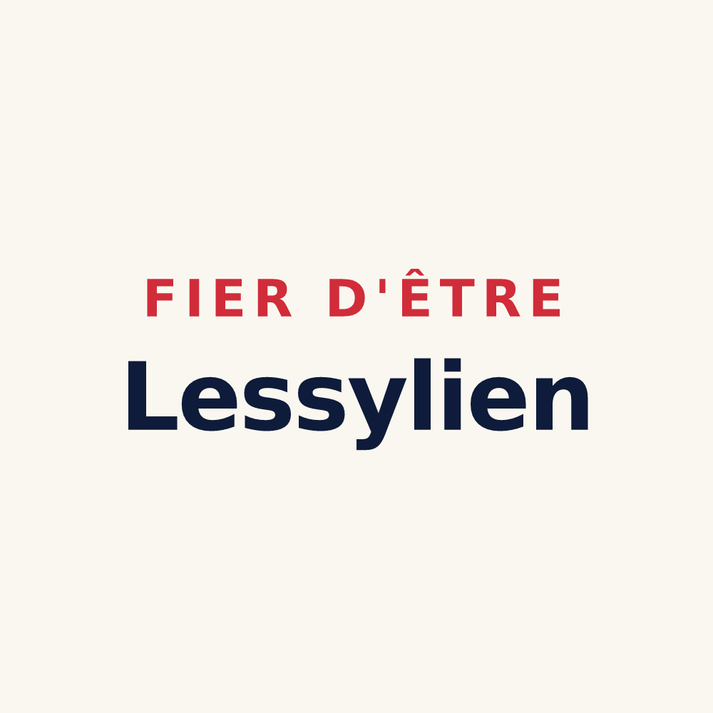 Tasse « Fier d'être Lessylien » — design pour Lessy