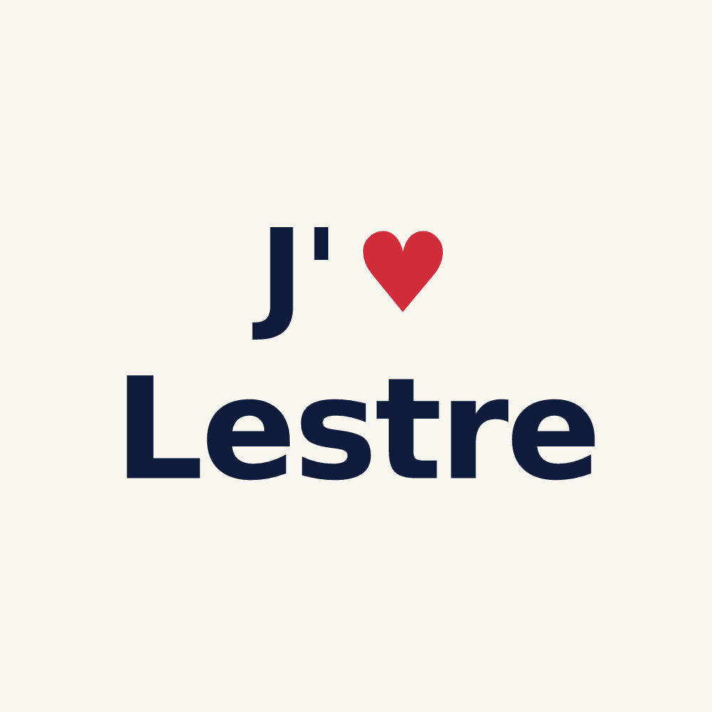 Tasse personnalisée Lestre — design J'aime Lestre